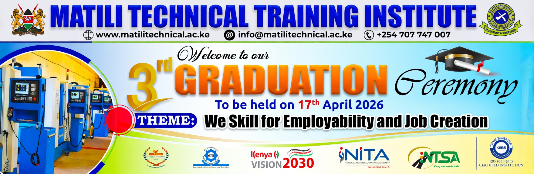 WELCOME TO OUR THIRD GRADUATION ON 17, APRIL 2026